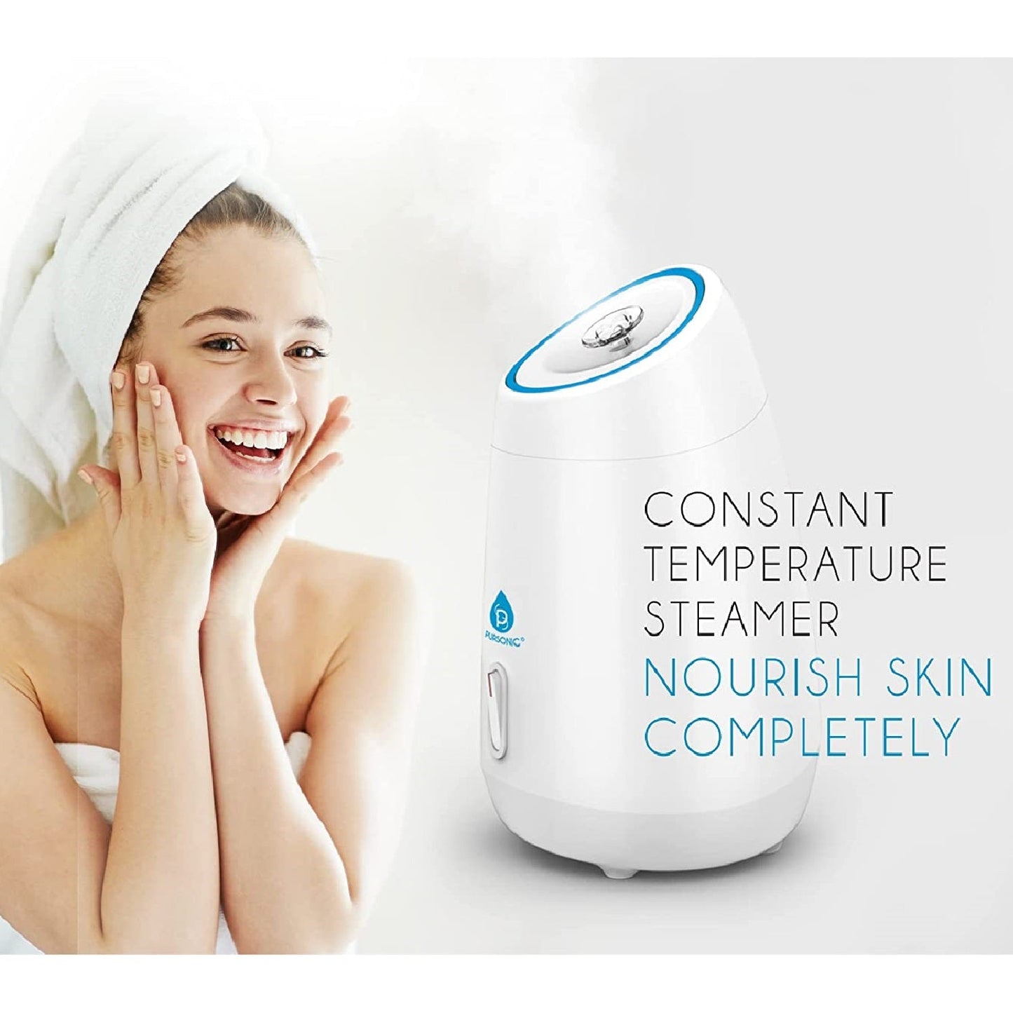 Home Spa Facial Steamer with Hot Mist Hydration and Purification Pursonic