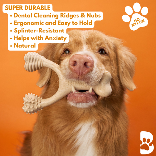 Eco-Friendly Tough Chew: BetterBone HARD for Aggressive Chewers! BetterBone All Natural Eco-Friendly Dog Chews & Bones