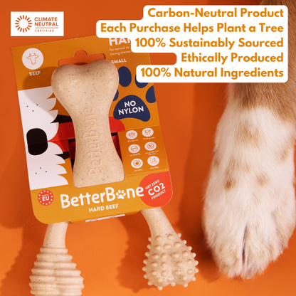 Eco-Friendly Tough Chew: BetterBone HARD for Aggressive Chewers! BetterBone All Natural Eco-Friendly Dog Chews & Bones