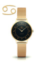 Gold Horoscope Astrology Watch - The Constellation Collection Celestial Watches