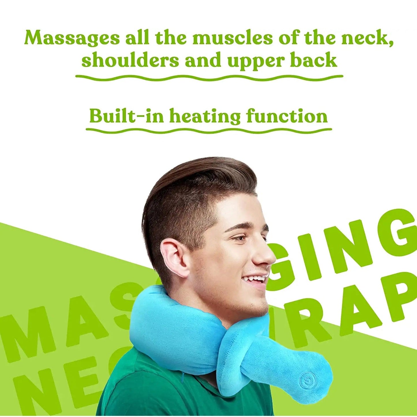 Adjustable Portable Neck and Shoulder Massager with Soothing Heat Pursonic