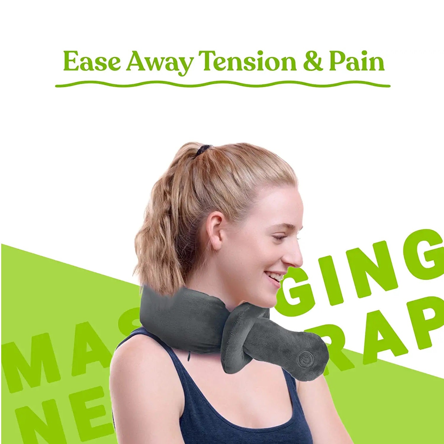 Adjustable Portable Neck and Shoulder Massager with Soothing Heat Pursonic