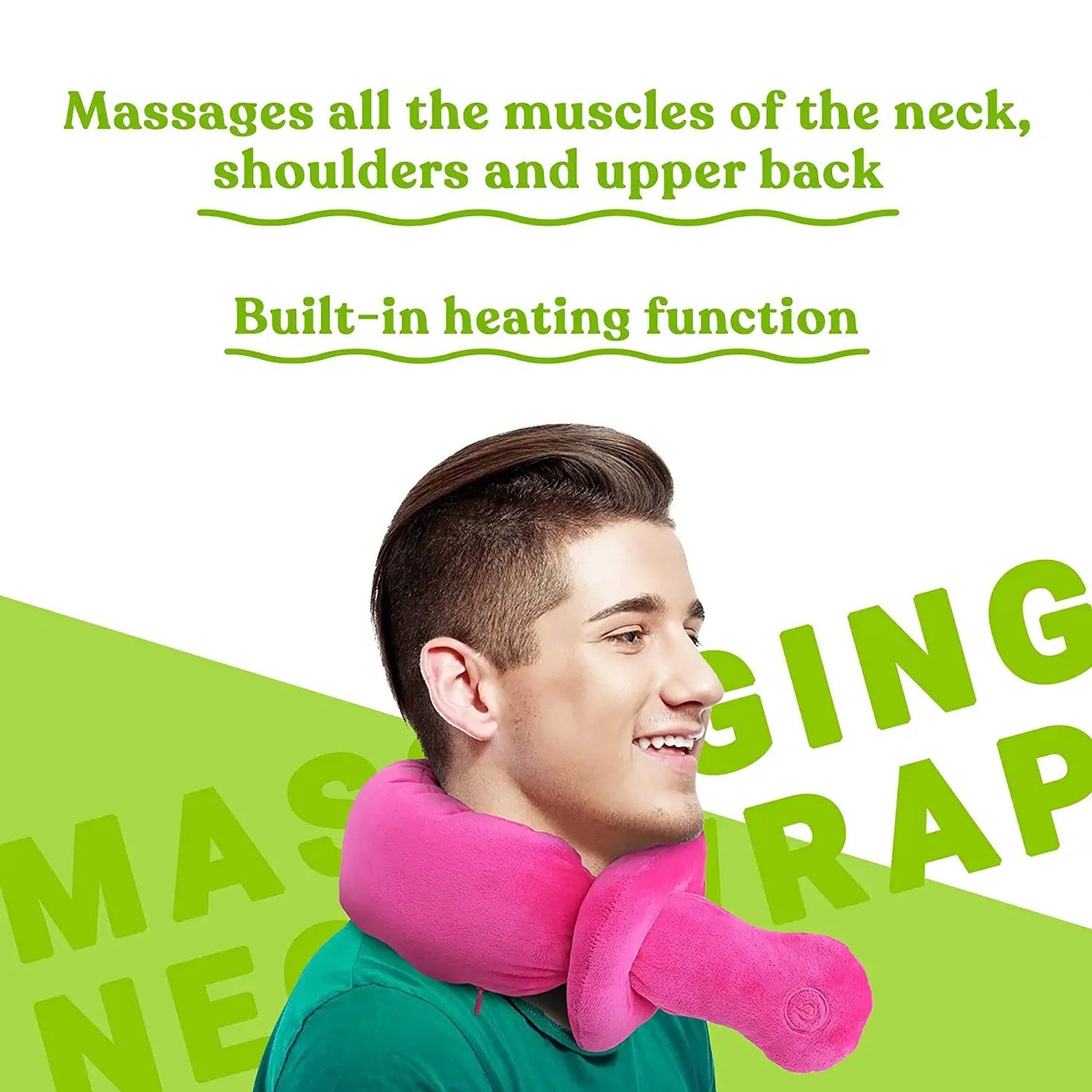 Adjustable Portable Neck and Shoulder Massager with Soothing Heat Pursonic