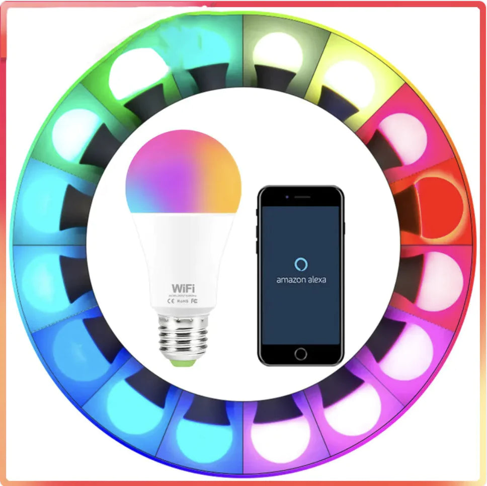 15W WiFi Smart RGB LED Light Bulb Chris and Alexa Store