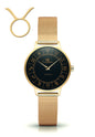 Gold Horoscope Astrology Watch - The Constellation Collection Celestial Watches