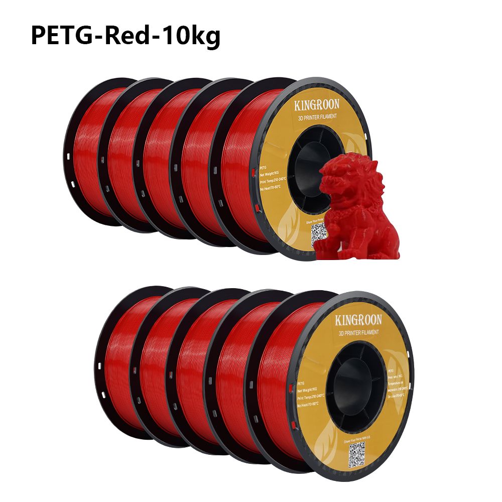 PLA PETG ABS TPU 1.75mm,3D Printer Filament 10KG Spool(22LBS), Dimensional Accuracy +/- 0.03mm Multicolor 3D Printer Materials Doba