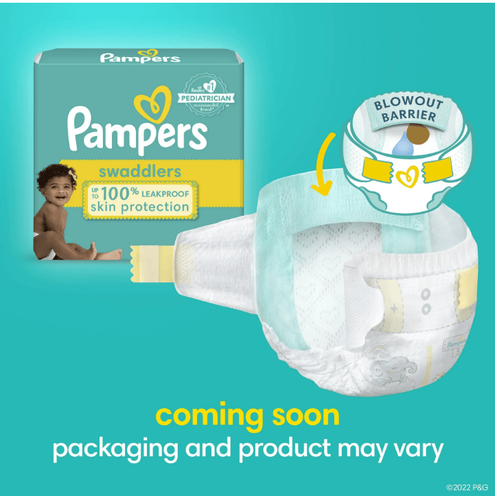 Pampers Swaddlers Diapers, Size 1, 32 Count (Select for More Options) Doba