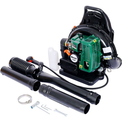 2-STROKE BACKPACK LEAF BLOWER,GAS 63.3cc,3.6HP 750CFM Doba