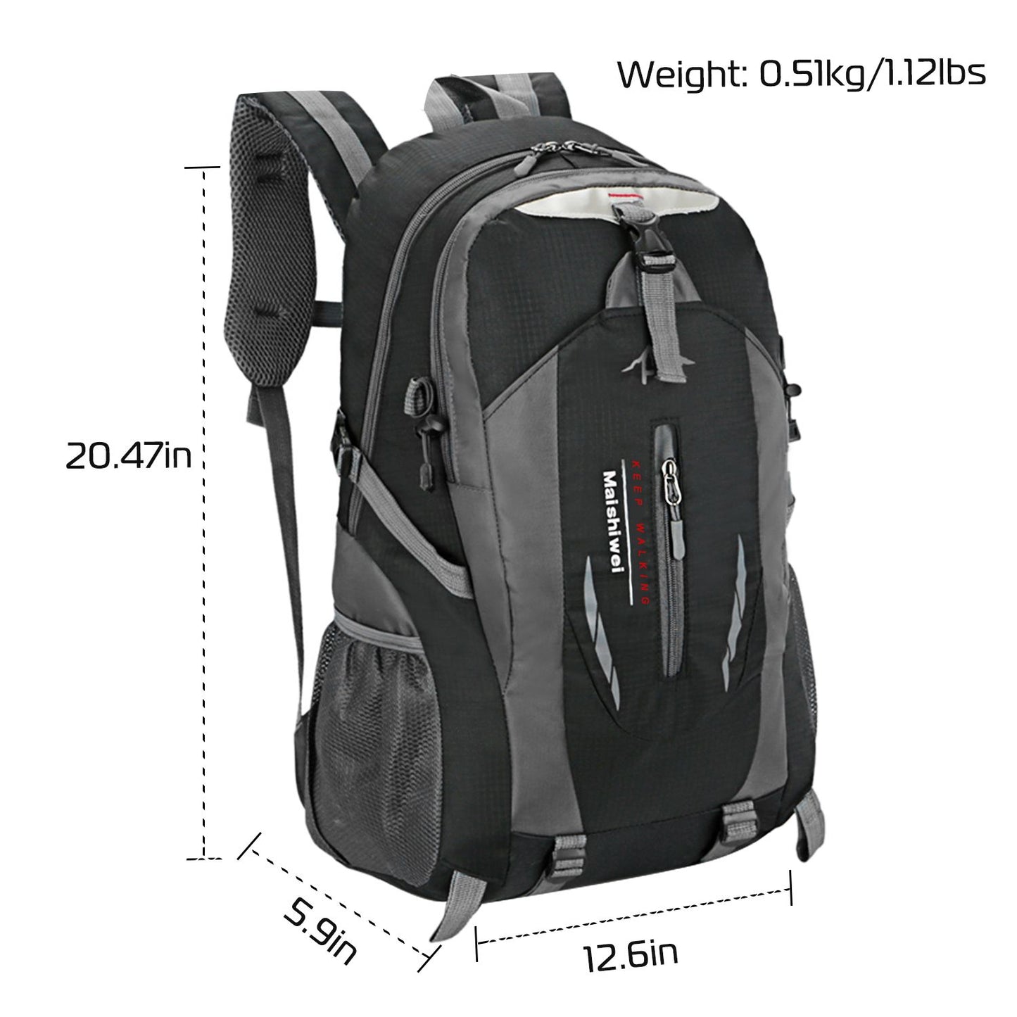 Durable 36L Waterproof Hiking Backpack with Ergonomic Design and Multiple Compartments for Travel and Outdoor Use Doba