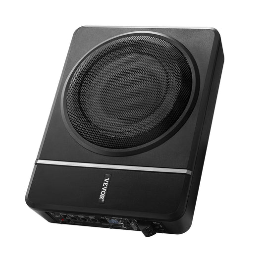 Slim 8" Powered Under Seat Subwoofer System for Enhanced Car Audio Performance Doba