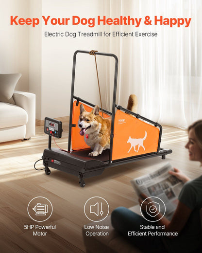 Electric Dog Treadmill for Medium Breeds - Home Fitness Solution for Active Pets