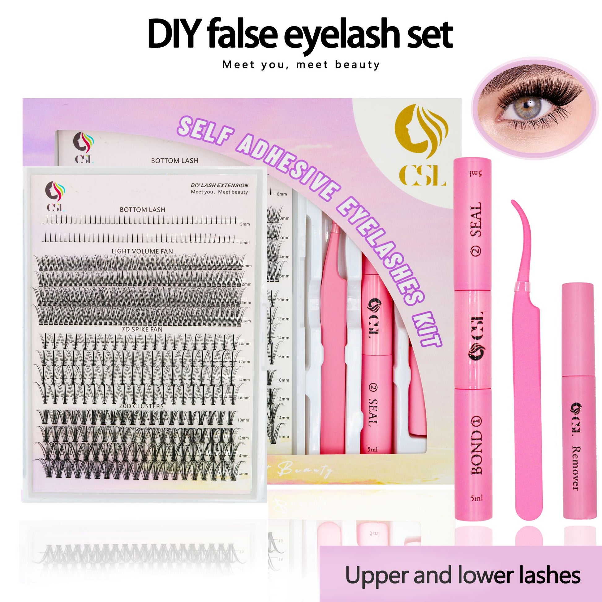 DIY False Eyelash Set - Meet You, Meet Beauty Doba