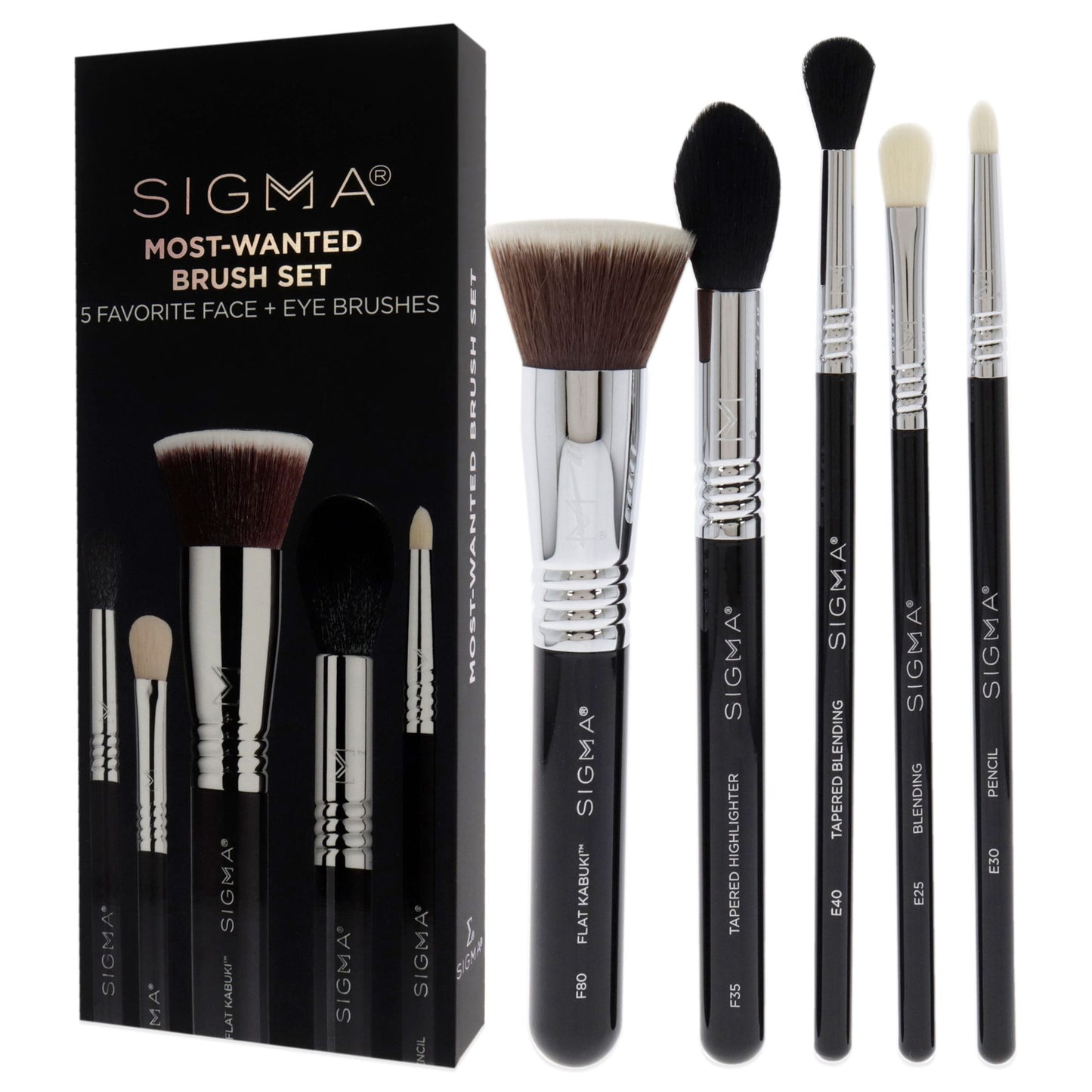 SIGMA's Essential 5-Piece Brush Set for Women Doba