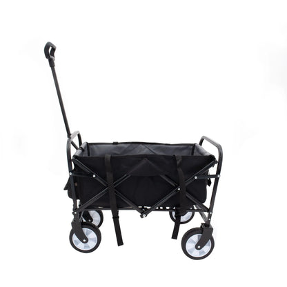 Versatile All-Terrain Collapsible Wagon Cart with Secure Strapping System - Lightweight Companion for Beach, Grocery, and Camping - Holds Up to 225lbs Doba