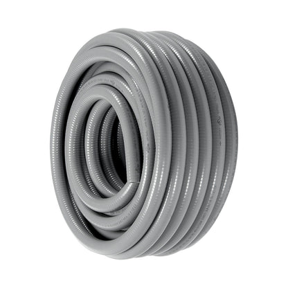 VEVOR 1-Inch PVC Liquid-Tight Flexible Electrical Conduit, 100 ft with Connectors for Harsh Environments, IP65 Waterproof and Dustproof Doba