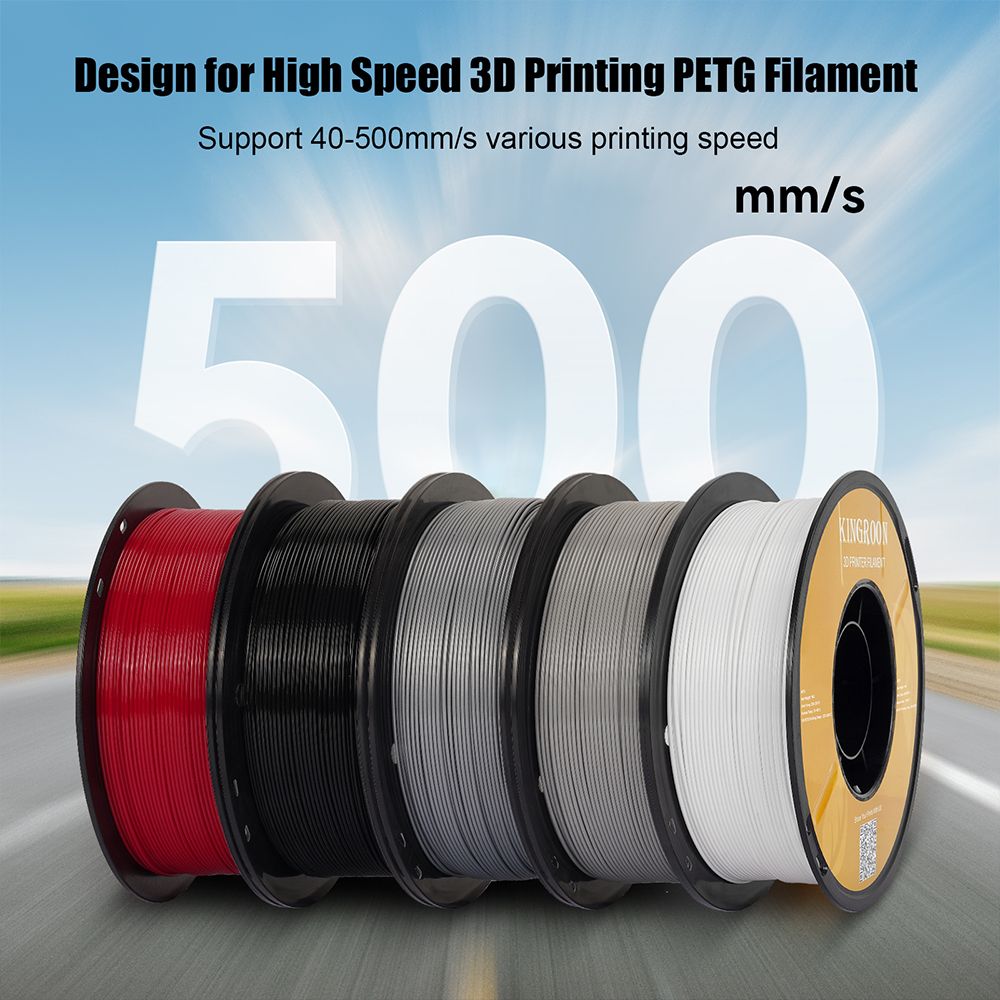 5/10KG RAPID PETG Filament, For High Speed 3D Printer 1.75MM 1KG/Rolls 3D Printer Filament Good Toughness Non-Toxic No Bubble Doba