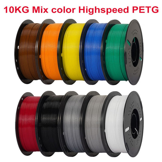 5/10KG RAPID PETG Filament, For High Speed 3D Printer 1.75MM 1KG/Rolls 3D Printer Filament Good Toughness Non-Toxic No Bubble Doba