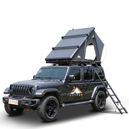 Explorer Rooftop Tent Hardshell with Luggage Racks&Replaceable Netting Rain Curtains, Truck Bed Tent for Camping, Pop Up Roof Top Tents for Truck Jeep SUV Car Van Wrangler Tacoma Doba