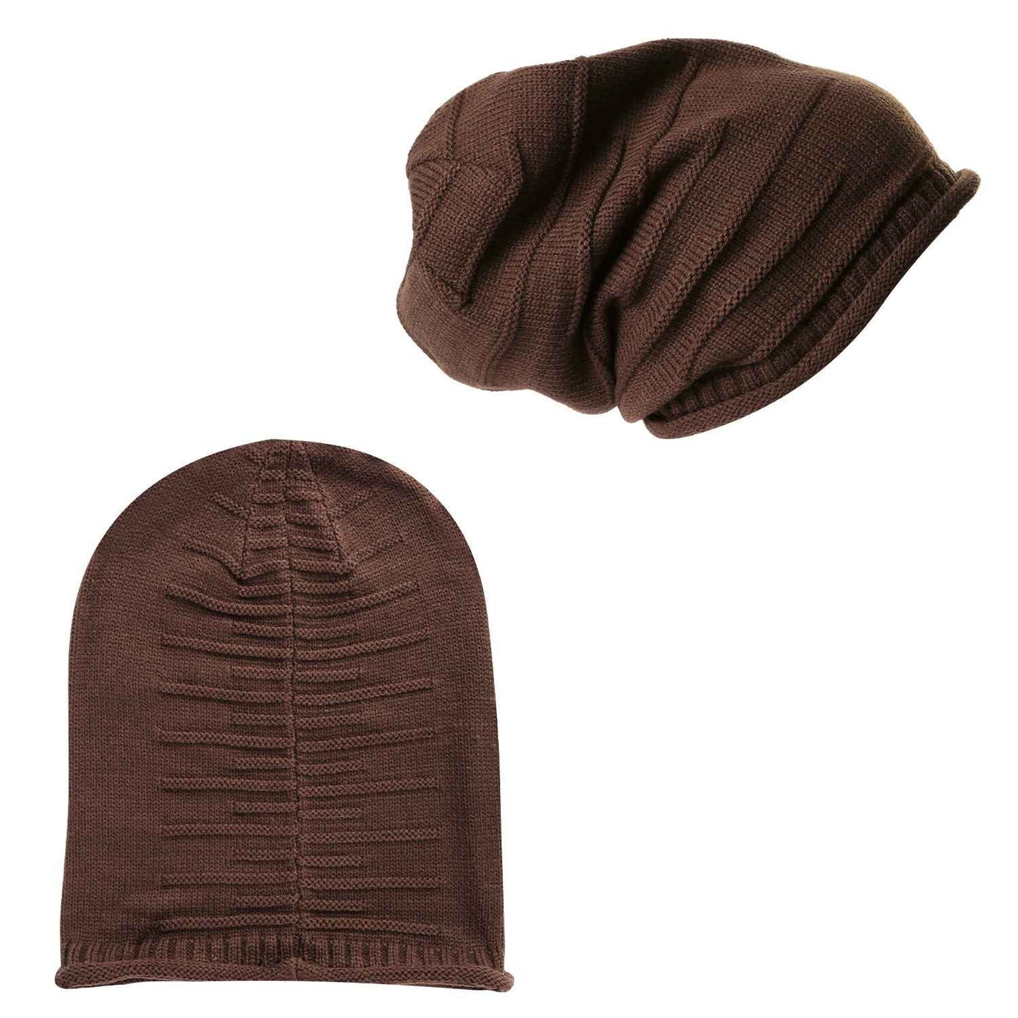 Unisex Knit Beanie Hat Winter Warm Hat Slouchy Baggy Hats Skull Cap 5 Colors