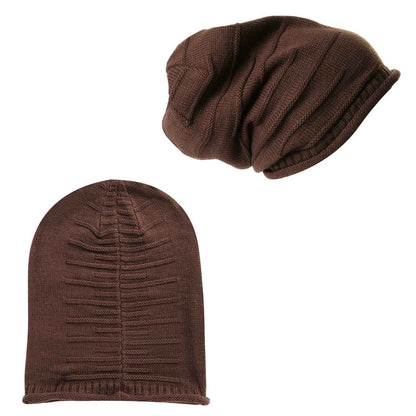 Unisex Knit Beanie Hat Winter Warm Hat Slouchy Baggy Hats Skull Cap 5 Colors