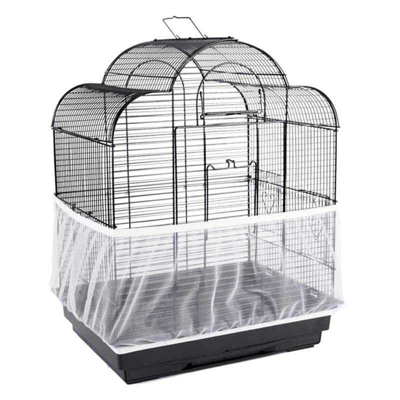 3-Pack Nylon Mesh Bird Cage Seed Catcher Cover for Medium and Small Birds - Soft, Easy to Clean, Airy Fabric Doba