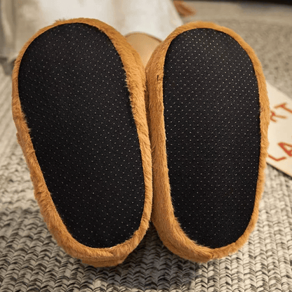 Adorable Cartoon Capybara Plush Cotton Slippers with Non-Slip Sole for Cozy Home Wear Doba