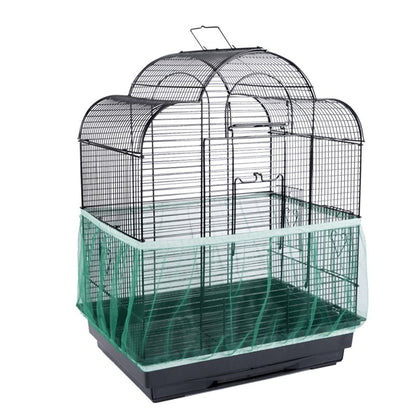 3-Pack Nylon Mesh Bird Cage Seed Catcher Cover for Medium and Small Birds - Soft, Easy to Clean, Airy Fabric Doba