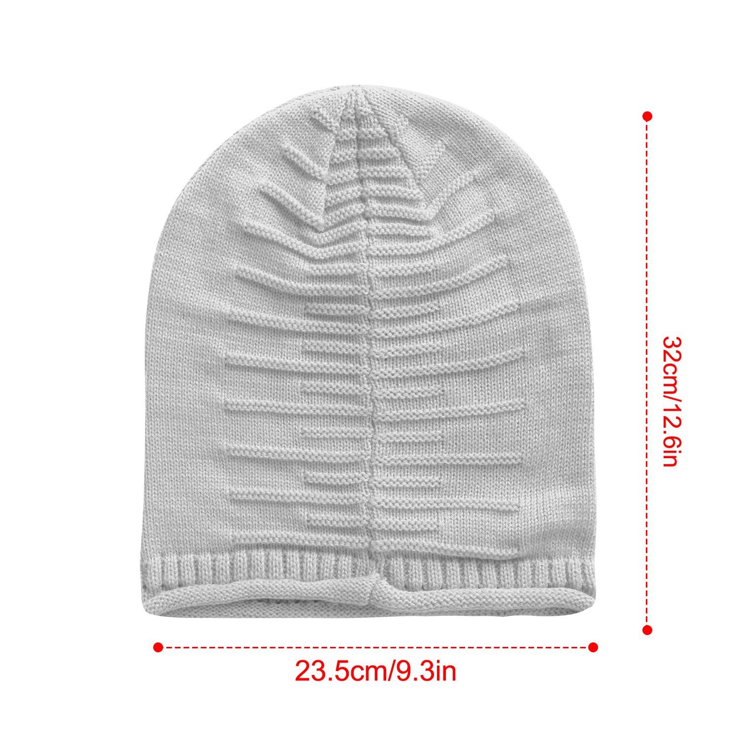 Unisex Knit Beanie Hat Winter Warm Hat Slouchy Baggy Hats Skull Cap 5 Colors