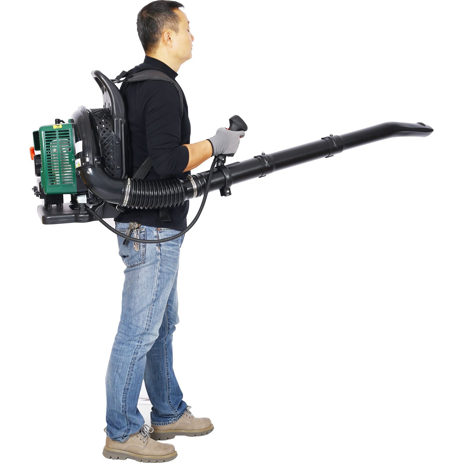 2-STROKE BACKPACK LEAF BLOWER,GAS 63.3cc,3.6HP 750CFM Doba