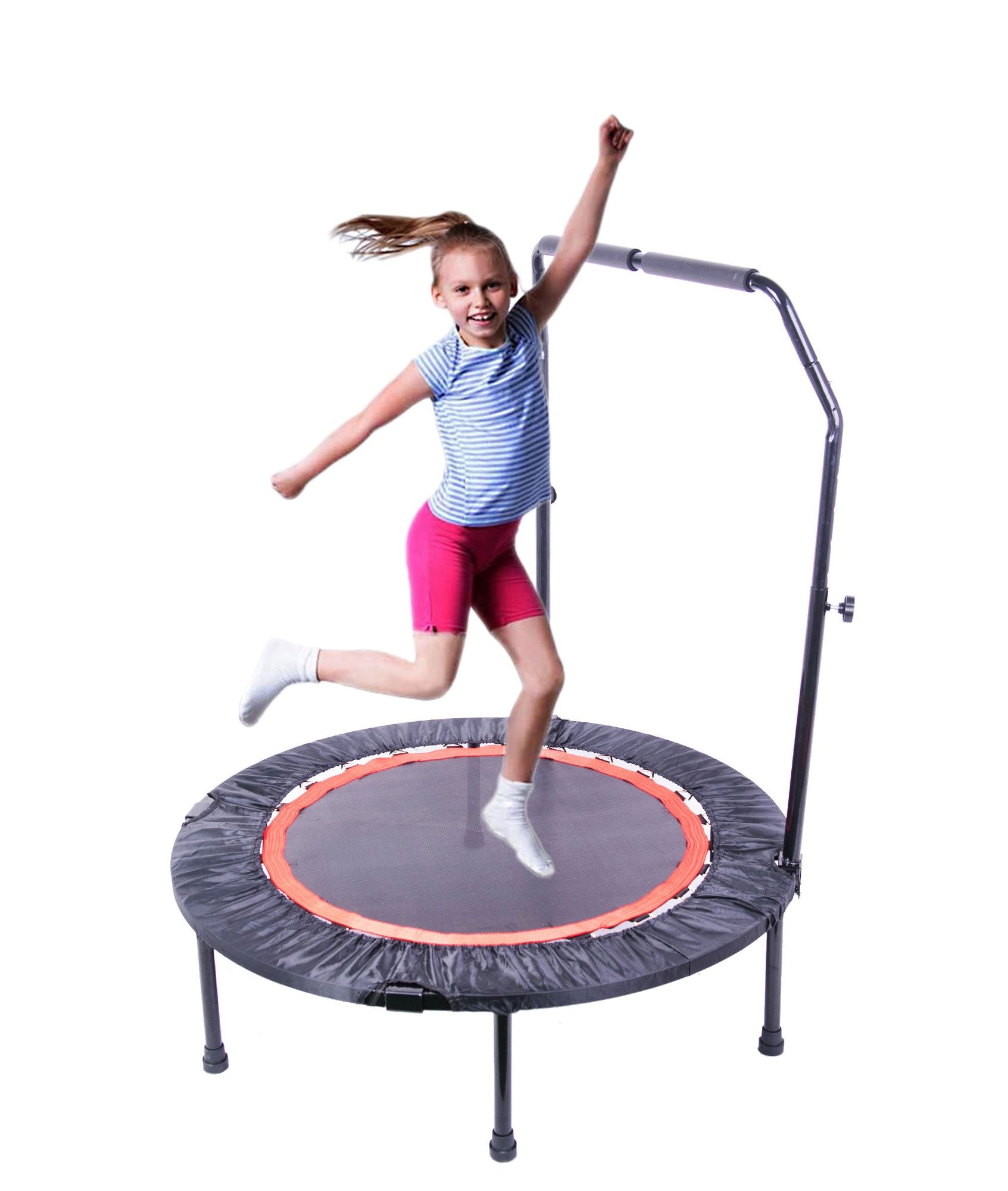 40 Inch Mini Exercise Trampoline for Adults or Kids Indoor Fitness Rebounder Trampoline with Safety Pad Max. Load 300LBS Doba