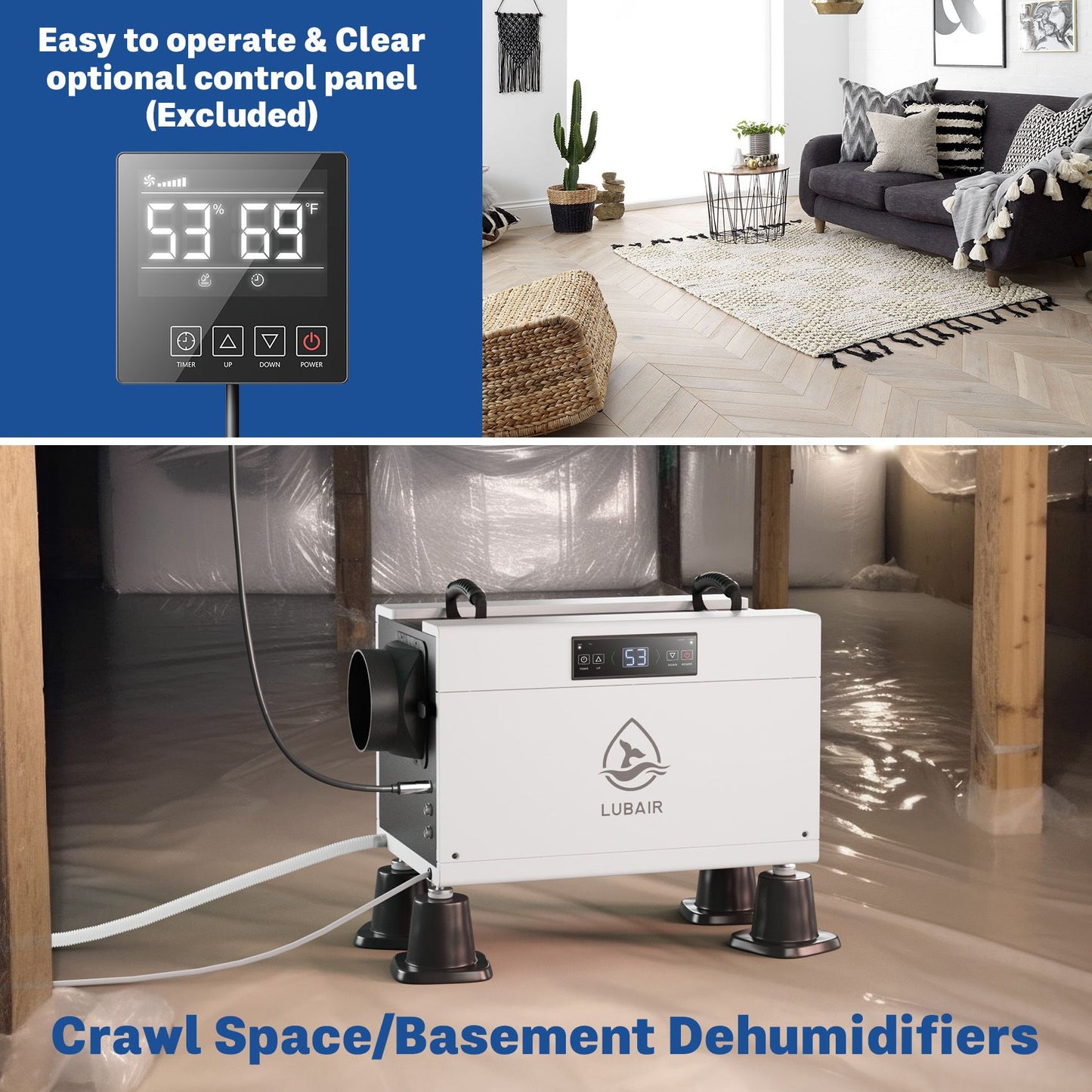 High-Performance Crawl Space and Basement Dehumidifier Doba