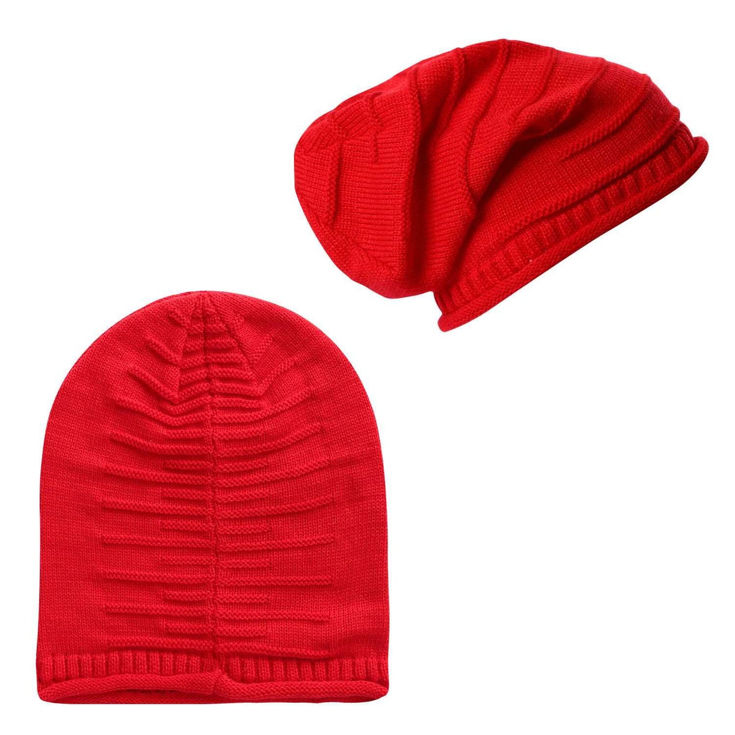 Unisex Knit Beanie Hat Winter Warm Hat Slouchy Baggy Hats Skull Cap 5 Colors