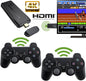 Wireless Retro Game Console, Plug & Play Video TV Game Stick With 10000+ Games Built-in, 64G; 9 Emulators, 4K HDMI Output For TV With Dual 2.4G Wireless Controllers Doba