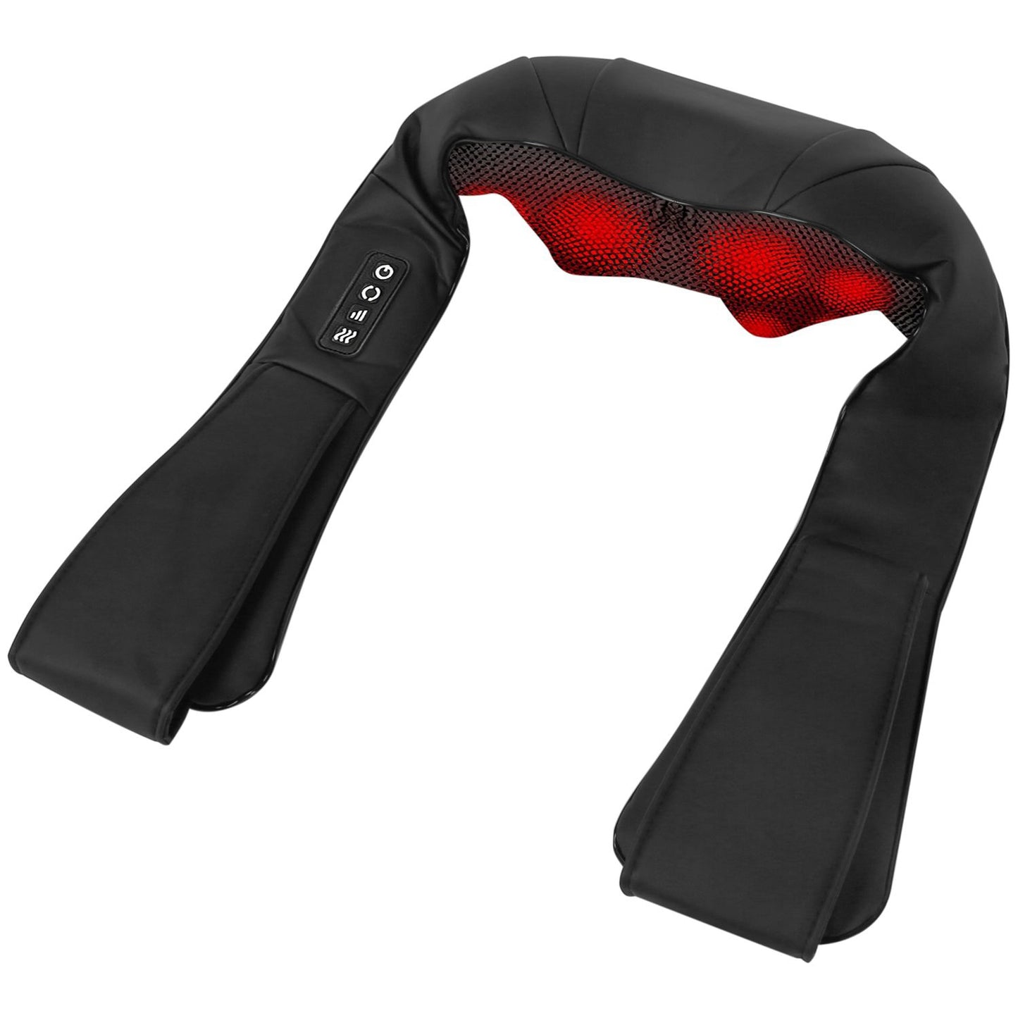 3D Shiatsu Neck and Back Massager with Infrared Heat, Adjustable Intensity Levels for Ultimate Pain Relief - Perfect for Home, Car, and Office Use Doba