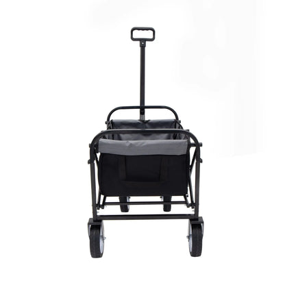 Versatile All-Terrain Collapsible Wagon Cart with Secure Strapping System - Lightweight Companion for Beach, Grocery, and Camping - Holds Up to 225lbs Doba