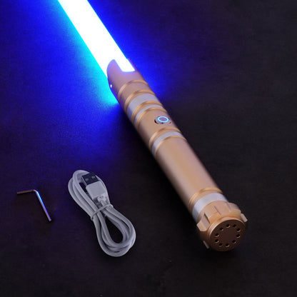 41" RGB Light-Up Dueling Lightsaber with Rechargeable Mute Sounds - 12 Color Effects