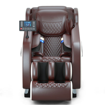 Massage chair, full body zero gravity recliner, with hip heating, foot massage and air massage system, suitable for mom/dad (pure black). Doba