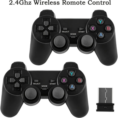 Wireless Retro Game Console, Plug & Play Video TV Game Stick With 10000+ Games Built-in, 64G; 9 Emulators, 4K HDMI Output For TV With Dual 2.4G Wireless Controllers Doba