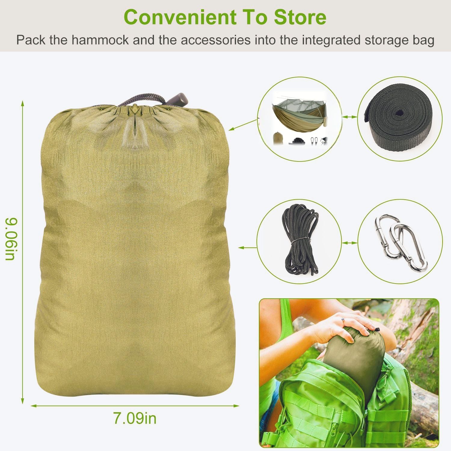 Camping Hammock with Mosquito Net, Portable Double Hammock Tent Load Two People with 2 Straps, Best for Outdoor Garden Hiking Travelable Double Hammock Tent Load Two People with 2 Straps, Best for Outdoor Garden Hiking Travel Doba