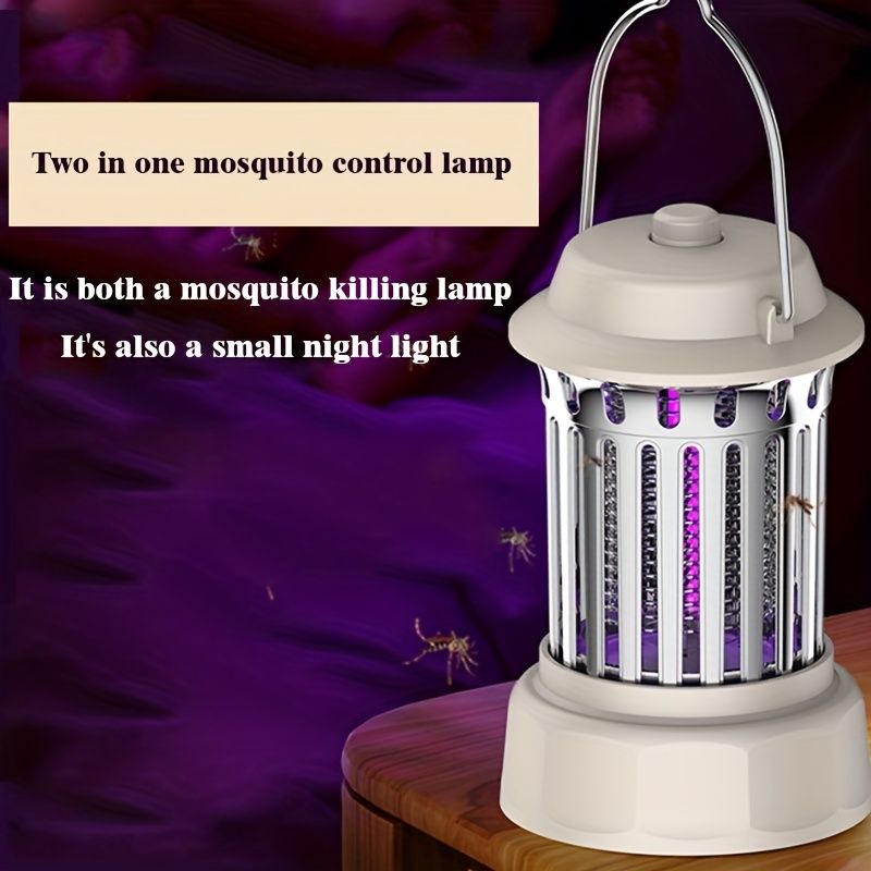 Rechargeable 360° Electric Insect-Repelling Camping Lantern & Bedroom Light - Mosquito & Fly Killer Doba