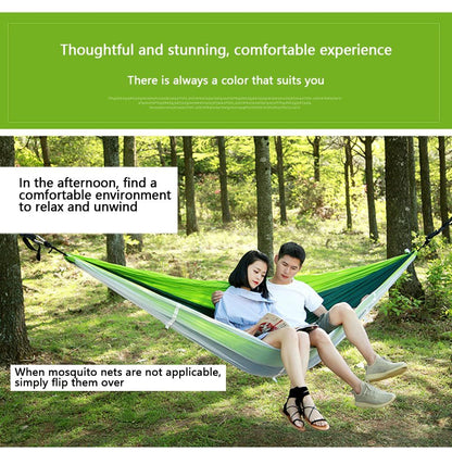 Camping Hammock with Mosquito Net, Portable Double Hammock Tent Load Two People with 2 Straps, Best for Outdoor Garden Hiking Travelable Double Hammock Tent Load Two People with 2 Straps, Best for Outdoor Garden Hiking Travel Doba