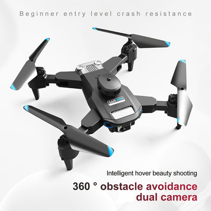 S69 Foldable RC Drone with HD Dual Cameras, 3 Batteries, WIFI FPV, 360° Obstacle Avoidance, Headless Mode – Ideal Gift for Kids and Adults Doba