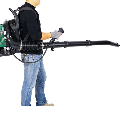 2-STROKE BACKPACK LEAF BLOWER,GAS 63.3cc,3.6HP 750CFM Doba