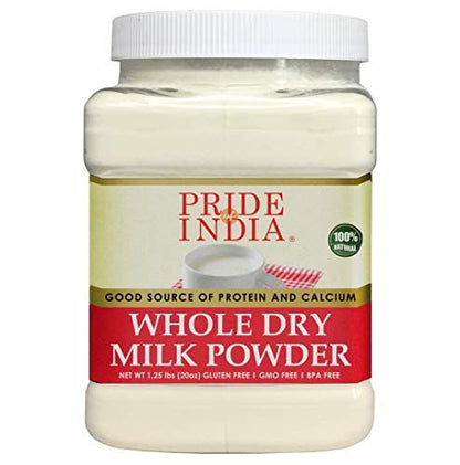 Premium Whole Dry Milk Powder - 20 oz - Natural, Grade A, Low Fat, High Protein Doba