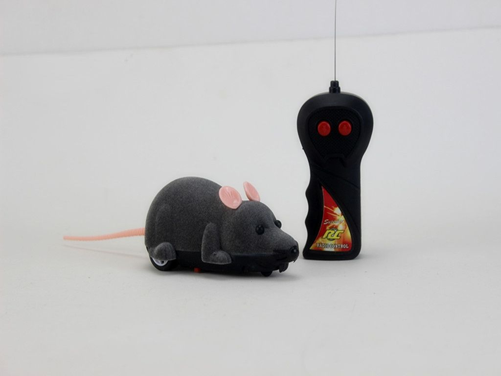 Interactive Remote-Controlled Electric Mouse Toy for Cats - Battery Operated Simulation Rodent Doba