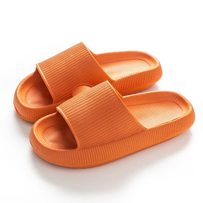 Women Thick Platform Cloud Slippers Summer Beach Soft Sole Slide Sandals Men Ladies Indoor Bathroom Anti-slip Home Slippers Doba