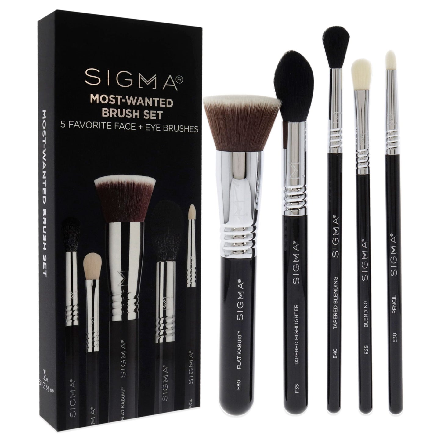 SIGMA's Essential 5-Piece Brush Set for Women Doba