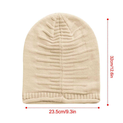 Unisex Knit Beanie Hat Winter Warm Hat Slouchy Baggy Hats Skull Cap 5 Colors