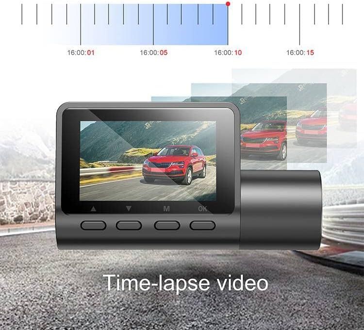 2-Channel 2K QHD +1080p Dash Cam with GPS, 140° Wide Angle, Super Night Vision, and 24-Hour Parking Monitoring Doba