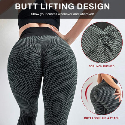 RAINBEAN Women's High Waist Butt Lifting Leggings - Plus Size Tik Tok Workout Tights Doba